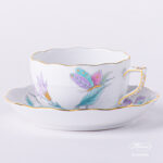 Royal Garden traditional teacup with saucer. 724-0-00 EVICT2. Herend fine china.