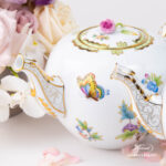 Victoria VBO teapot with Rose knob and butterfly.