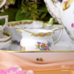 Queen Victoria Green tea set with creamer.