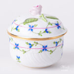 Herend Blue Garland Sugar basin with lid.