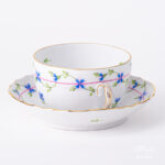 Herend Blue Garland tea cup with saucer.
