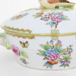 Herend Victoria Vegetable dish with Bird knob Vol.: 2,2L 41-0-00 VBO